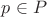 $p\in\mathds{P}$