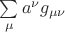 $\sum\limits_\mu a^\nu g_{\mu\nu}$ $\sum\limits_\mu a^\nu g_{\mu\nu}$