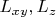 $L_{xy}, L_z$