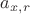 $a_{x,r}$ $a_{x,r}$