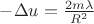 $-\Delta u=\frac{2m\lambda}{R^2}$