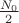 $\frac{N_0}{2}$