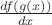 $\frac{d f(g(x))}{dx}$