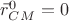 $\vec{r}_{CM}^0=0$