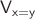 $\mathsf{V_{x=y}}$