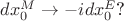 $dx_0^M \rightarrow -i dx_0^E\text{?}$