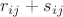 $r_{ij}+s_{ij}$