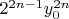 $2^{2n-1}y_0^{2n}$