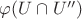 $\varphi(U\cap U'')$
