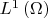 ${L^1}\left( \Omega  \right)$
