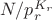 $N/p_r^{K_r}$