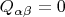 $Q_{\alpha \beta}=0$