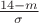 ${14-m\over\sigma}$