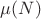 $\mu(N)$ $\mu(N)$