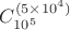 $C_{10^5}^{(5 \times 10^4)}$ $C_{10^5}^{(5 \times 10^4)}$