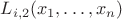 $L_{i,2}(x_1,\dots,x_n)$