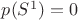 $p(S^1)=0$