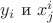 $y_i$ и $x_{j}^i$