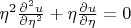 $ \eta^2\frac{\partial^2 u}{\partial \eta^2}+\eta\frac{\partial u}{\partial \eta}=0 $