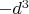 $-d^3$