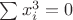 $\sum x_i^3=0$