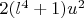 $2 (l^4+1) u^2$