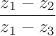 $$\frac{z_1 - z_2}{z_1 - z_3}$$