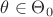 $\theta \in \Theta_0$