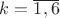 $k=\overline{1,6}$ $k=\overline{1,6}$