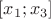 $[x_1;x_3]$