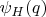 $\psi_H(q)$