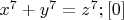 $x^7+y^7=z^7;[0]$
