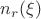$n_r(\xi)$