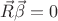 $\vec{R}\vec{\beta}=0$