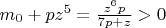 $m_0+pz^5=\frac{z^6p}{7p+z}>0$