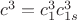 $c^3=c_1^3c_{1s}^3$