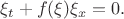 $\xi_t+f(\xi)\xi_x=0.$
