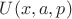 $U(x, a, p)$
