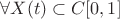 $\forall X(t)\subset C[0,1]$