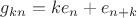 $g_{kn}=k e_n + e_{n+k}$