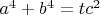$a^4+b^4=tc^2$