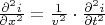 $\frac{\partial^2 i}{\partial x^2}=\frac{1}{v^2}\cdot \frac{\partial^2 i}{\partial t^2}$