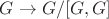 $G\to G/[G,G]$