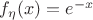 $f_\eta(x) = e^{-x}$