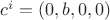 $ c^i=(0,b,0,0) $