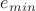 $e_{min}$