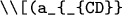 $\verb
