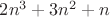 $2n^3+3n^2+n$