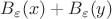 $B_\varepsilon(x)+B_\varepsilon(y)$