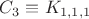 $C_3\equiv K_{1,1,1}$